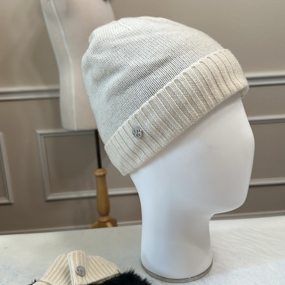 Spyder BEANIE, GLOVE, COWLNECK SCARF - cream - Picture 5 of 13